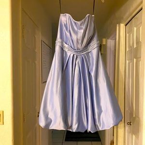 Strapless Bridesmaid Cocktail dress bubble hem